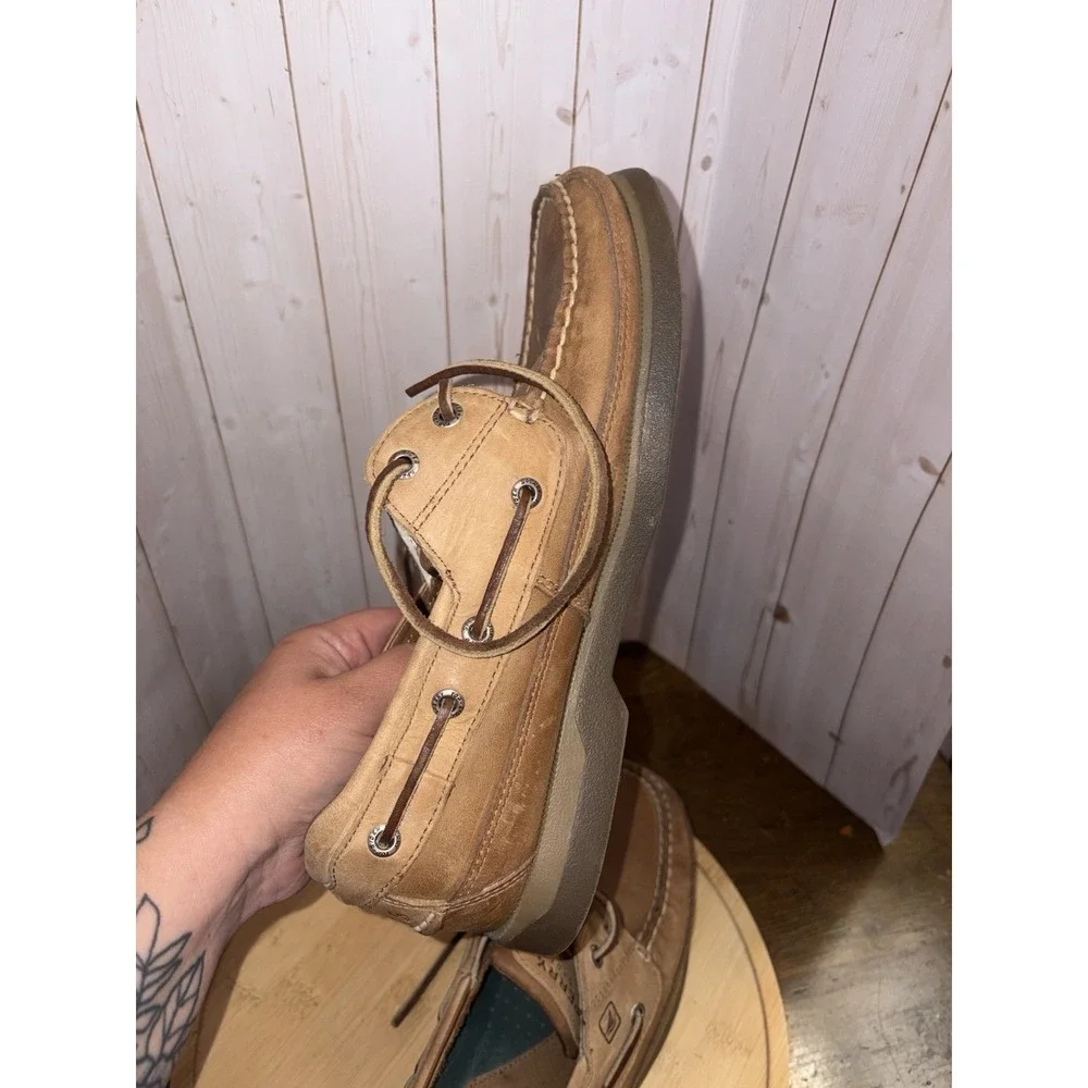 Sperry Top-Sider Mako 2-Eye Leather Boat Shoes Mens 8.5